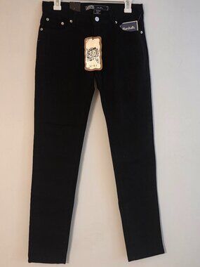 U-51 Black Low Rise Boot Cut Jeans